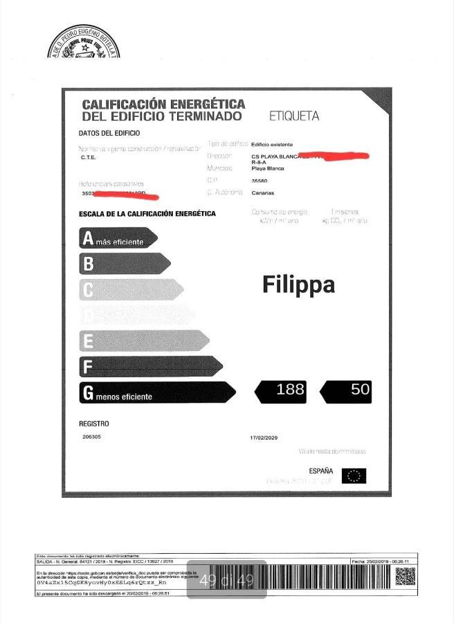 Vivienda Vacacional Filippa Playa Blanca  Eksteriør billede